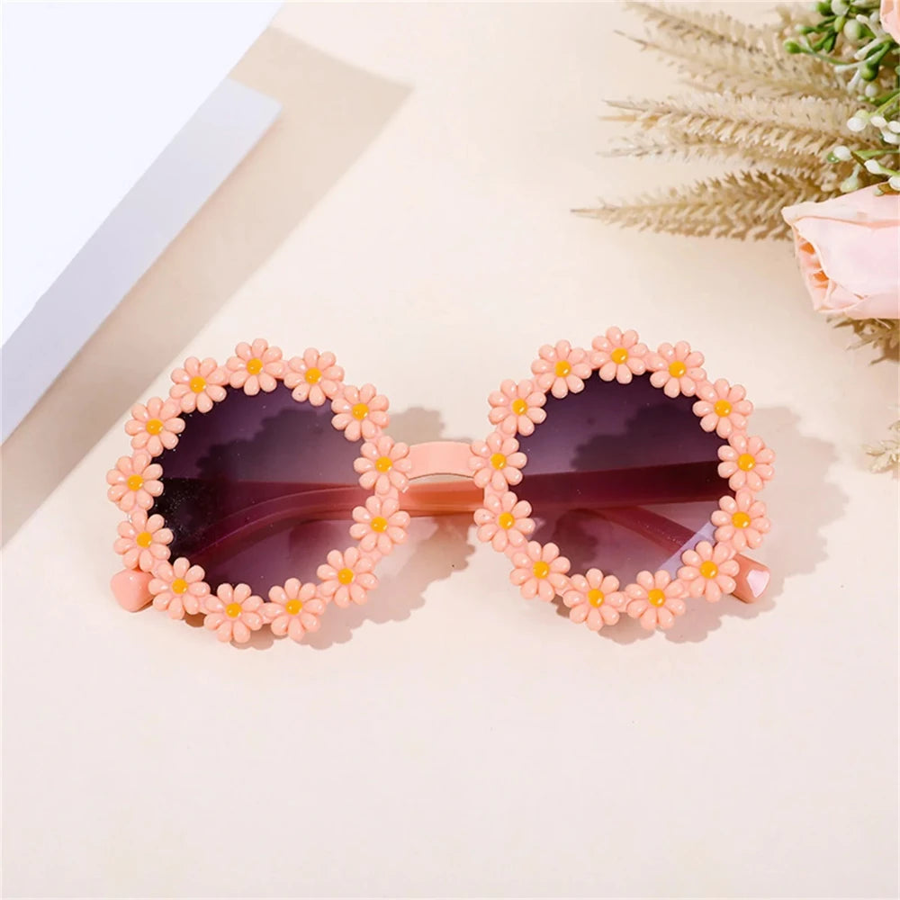 Pet Accessories Flower Sunglasses Circular Role Playing Glasses Photo Props Glasses For Cats And Small And Paracord Dog Leash
