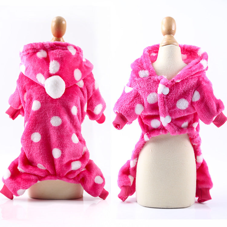 Warmer Herbst- und Wintermantel aus Baumwolle für Haustiere