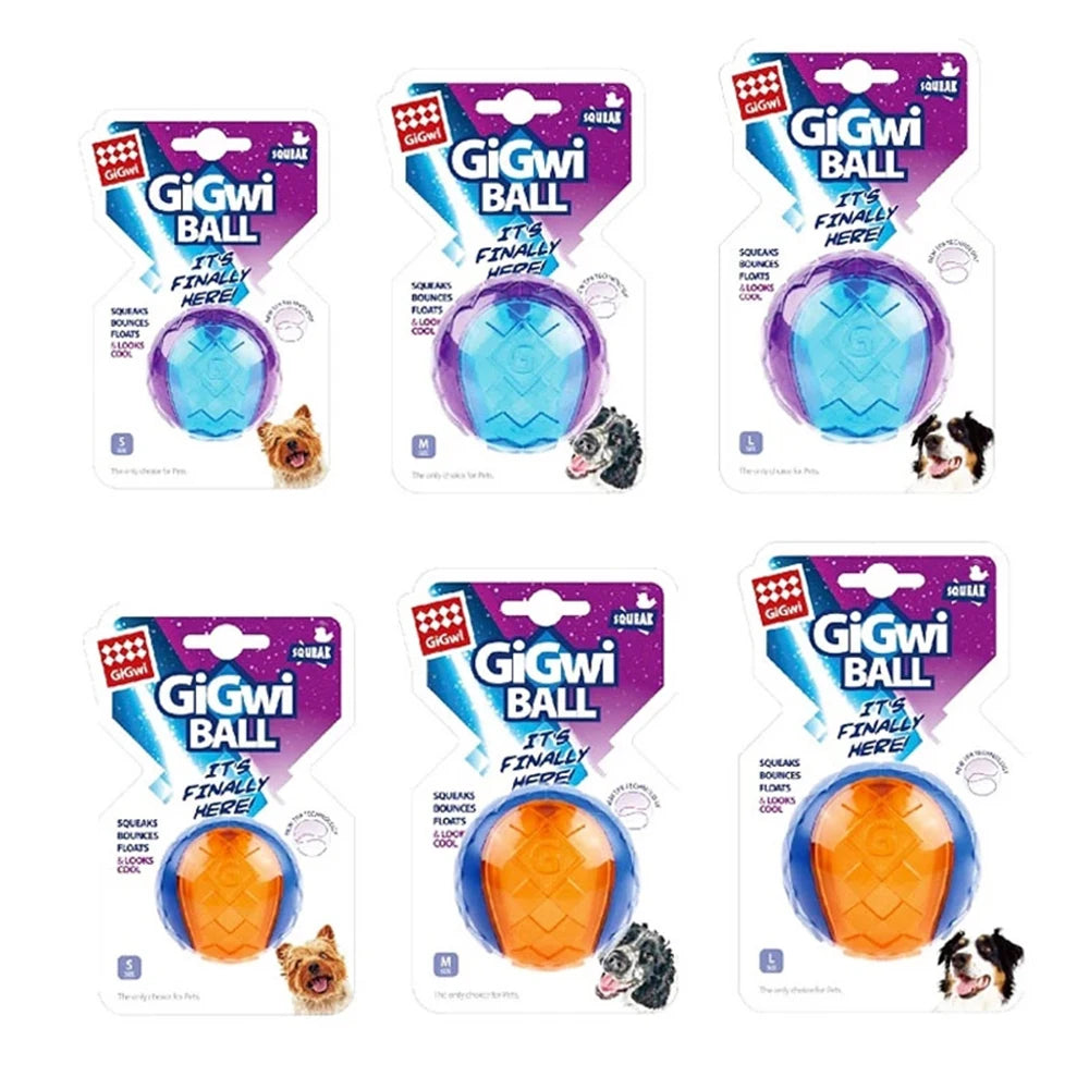 Natural Rubber Squeaky Chew Ball