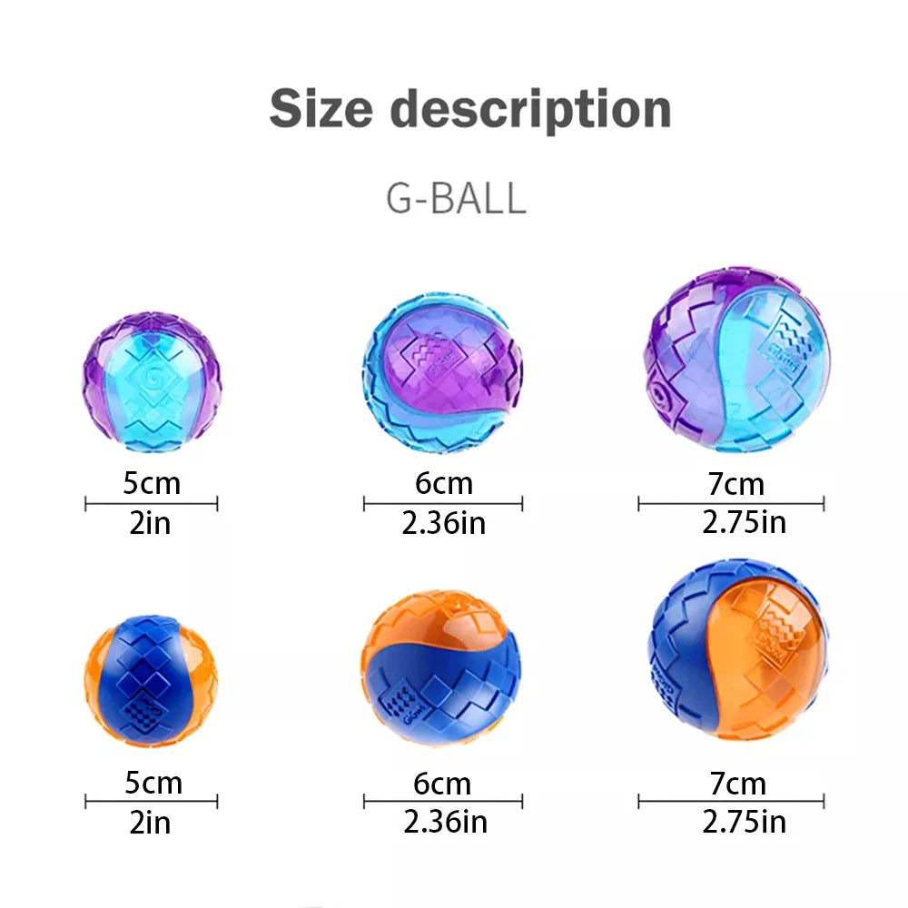 Natural Rubber Squeaky Chew Ball