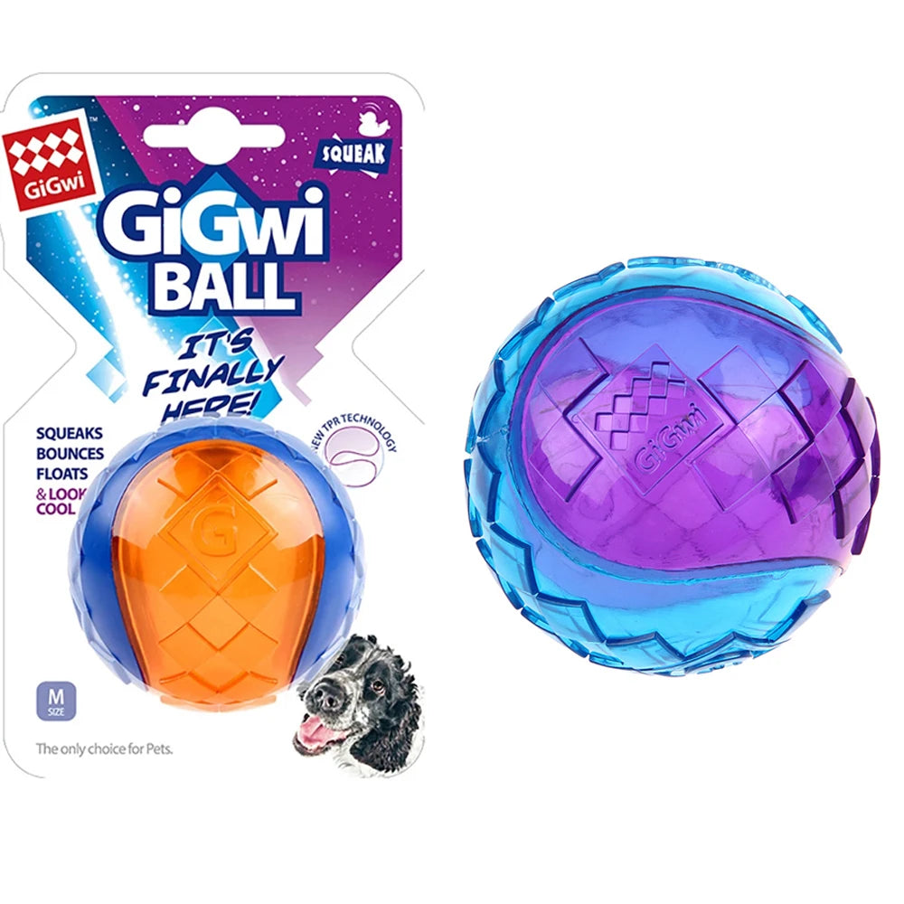 Natural Rubber Squeaky Chew Ball