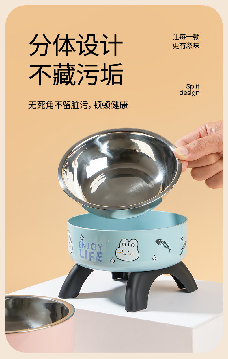Elevated Ergonomic Cat Food Bowl