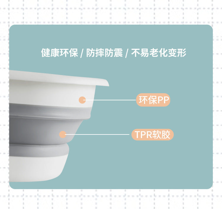 Foldable Silicone Portable Washbasin