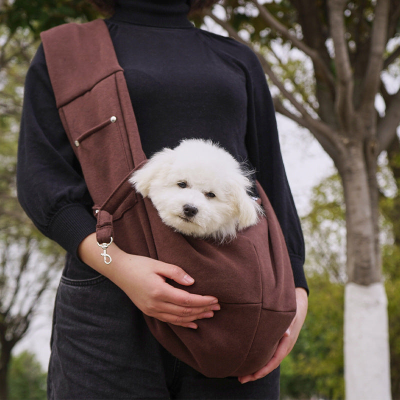 Ergonomic Hands-Free Pet Sling Carrier Bag