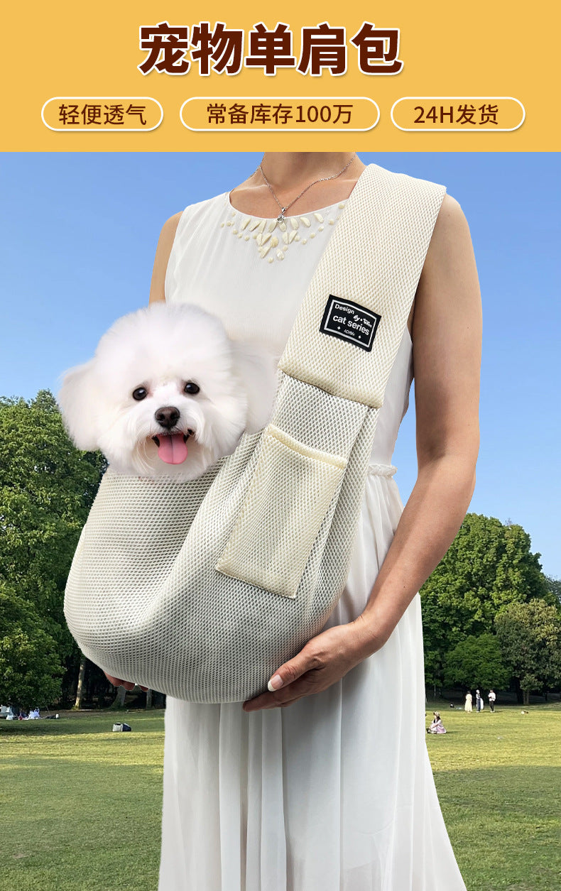 Breathable Mesh Summer Pet Sling Bag