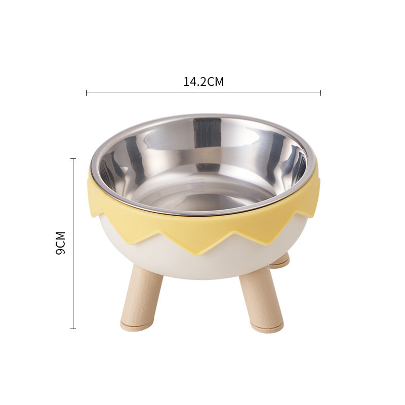 Non-Slip Stainless Steel Elevated Pet Bowl