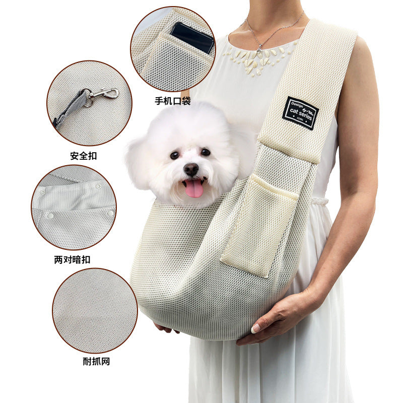 Breathable Mesh Summer Pet Sling Bag