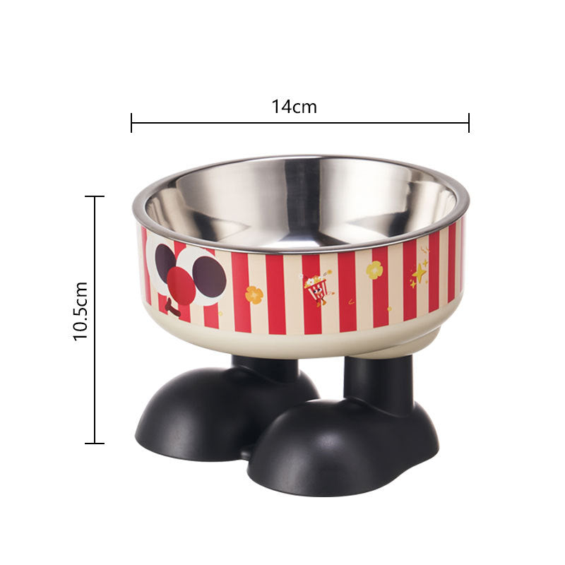 Non-Slip Stainless Steel Elevated Pet Bowl