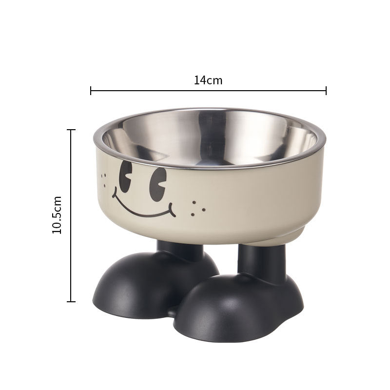 Non-Slip Stainless Steel Elevated Pet Bowl