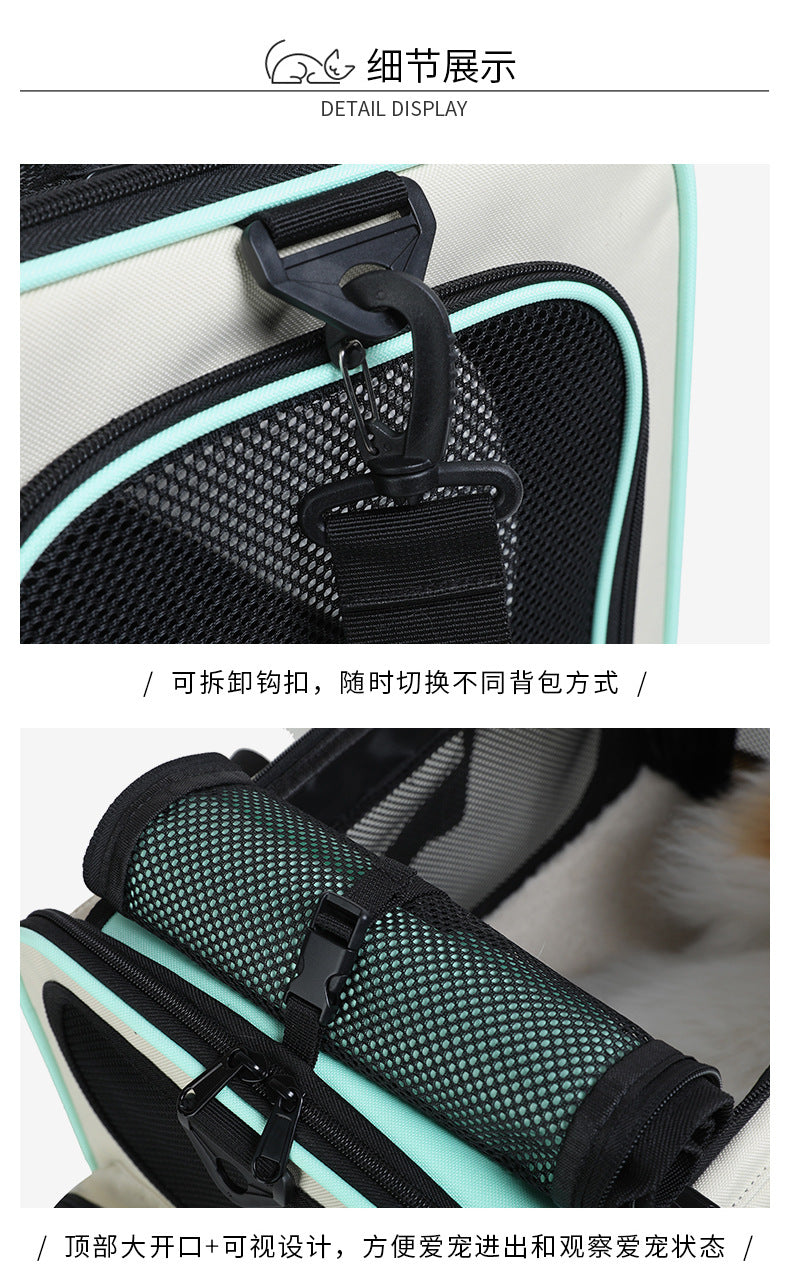 Foldable Breathable Pet Travel Handbag