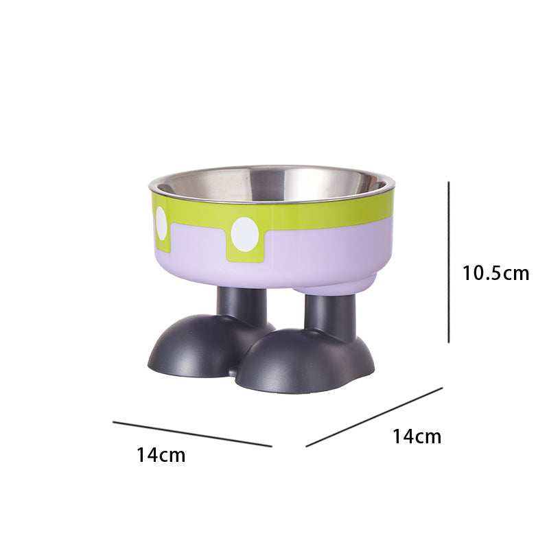 Non-Slip Stainless Steel Elevated Pet Bowl