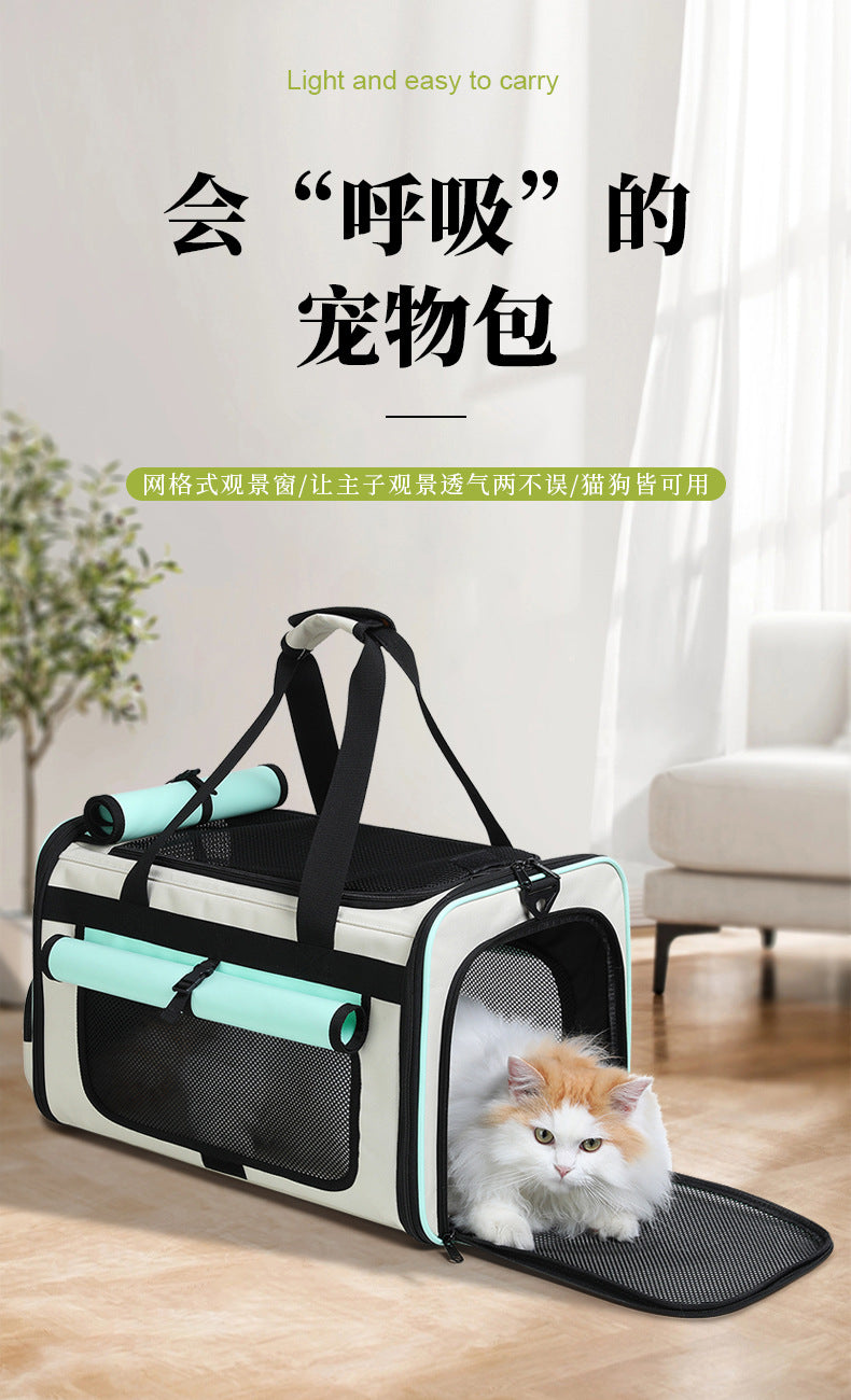 Foldable Breathable Pet Travel Handbag