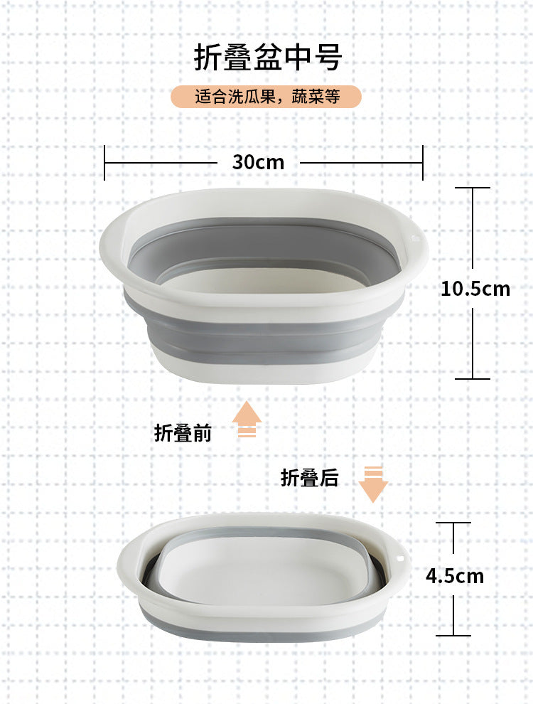 Foldable Silicone Portable Washbasin