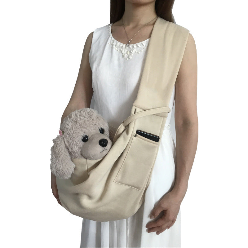 Ergonomic Hands-Free Pet Sling Carrier Bag