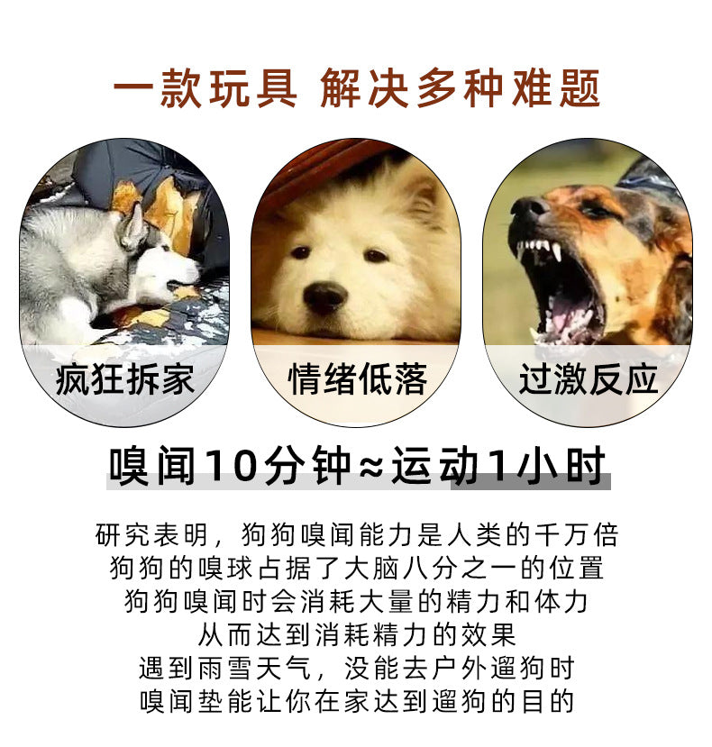 Interaktive Schnüffel- und Futtersuchmatte für Haustiere