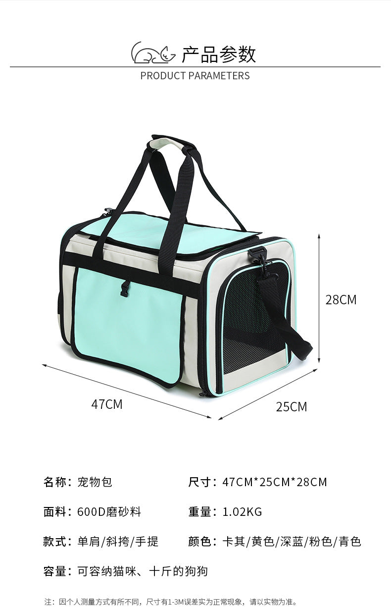 Foldable Breathable Pet Travel Handbag