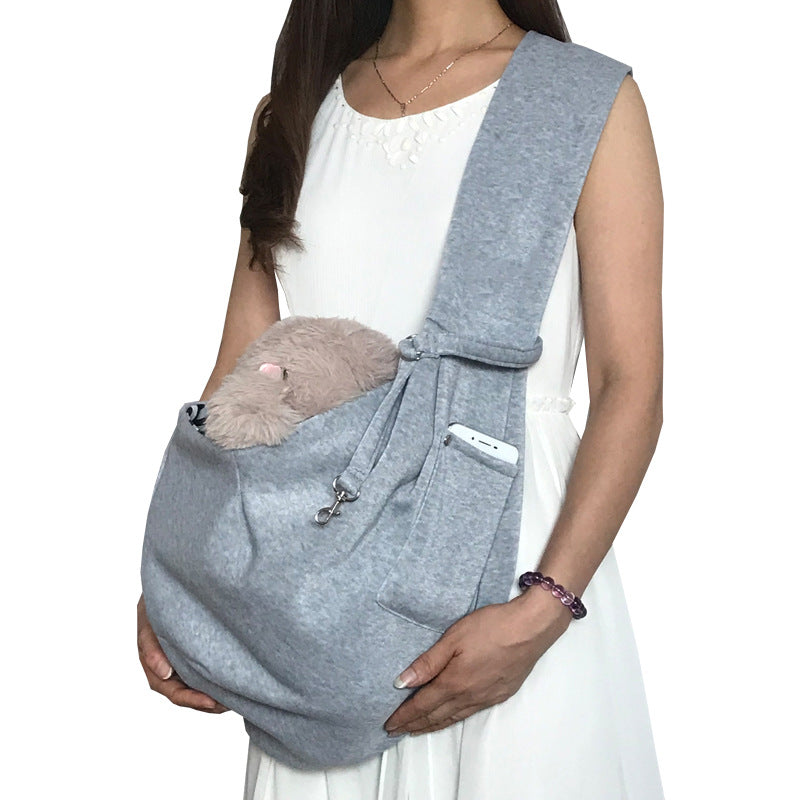 Ergonomic Hands-Free Pet Sling Carrier Bag