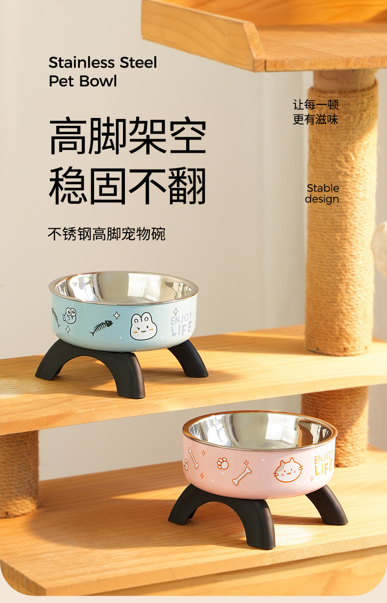 Elevated Ergonomic Cat Food Bowl