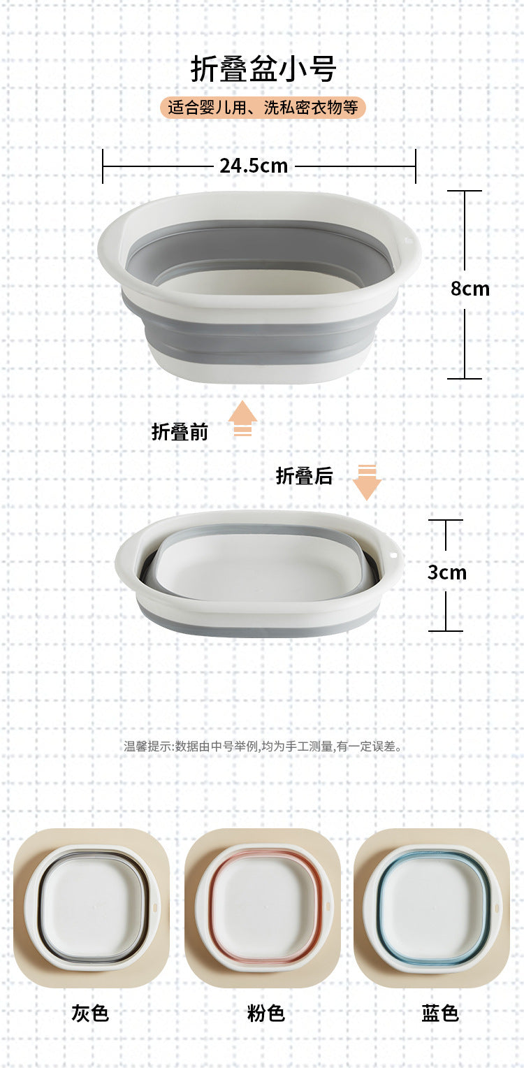 Foldable Silicone Portable Washbasin