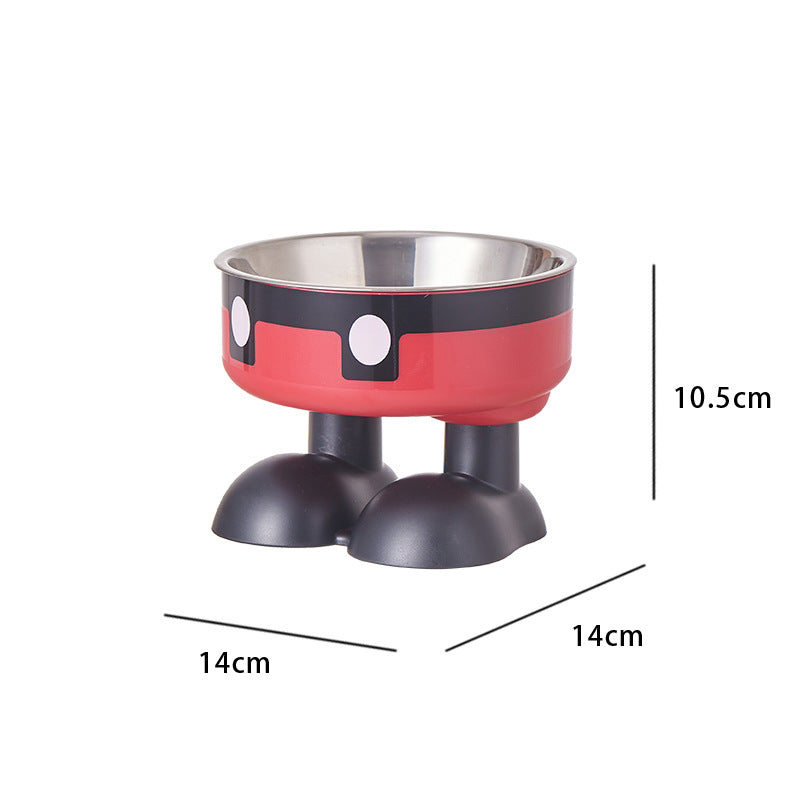 Non-Slip Stainless Steel Elevated Pet Bowl