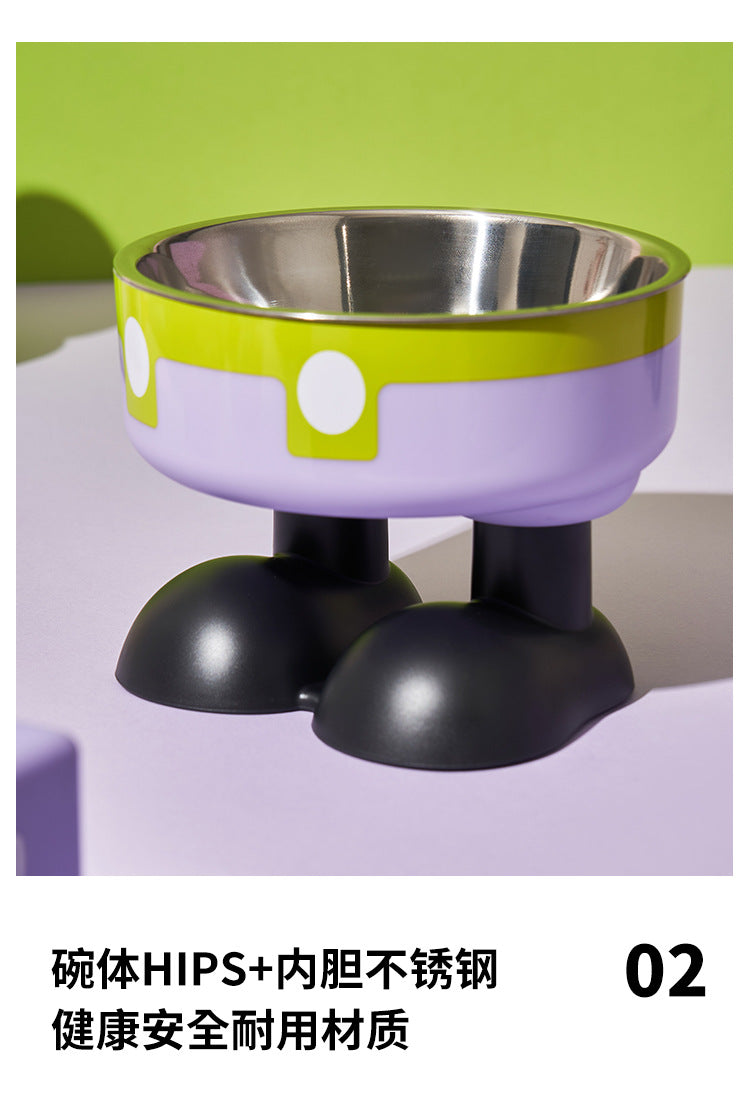 Non-Slip Stainless Steel Elevated Pet Bowl