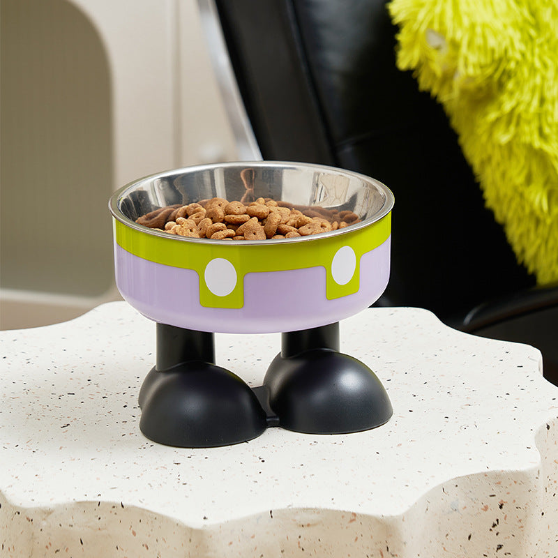 Non-Slip Stainless Steel Elevated Pet Bowl