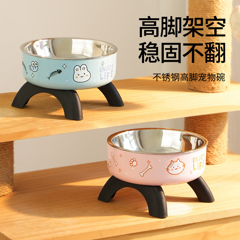 Elevated Ergonomic Cat Food Bowl