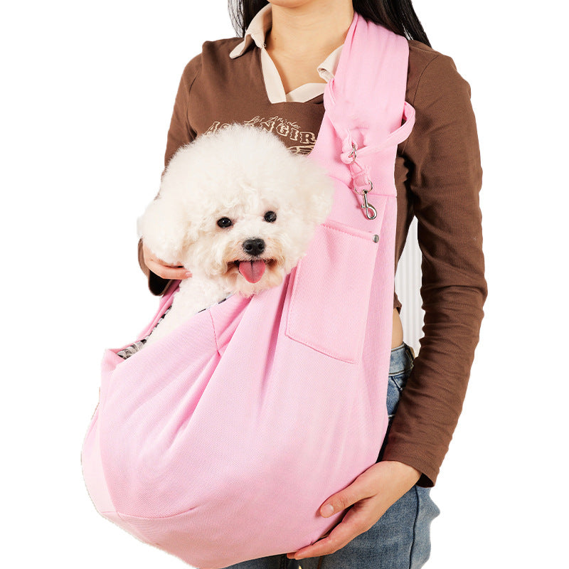 Ergonomic Hands-Free Pet Sling Carrier Bag
