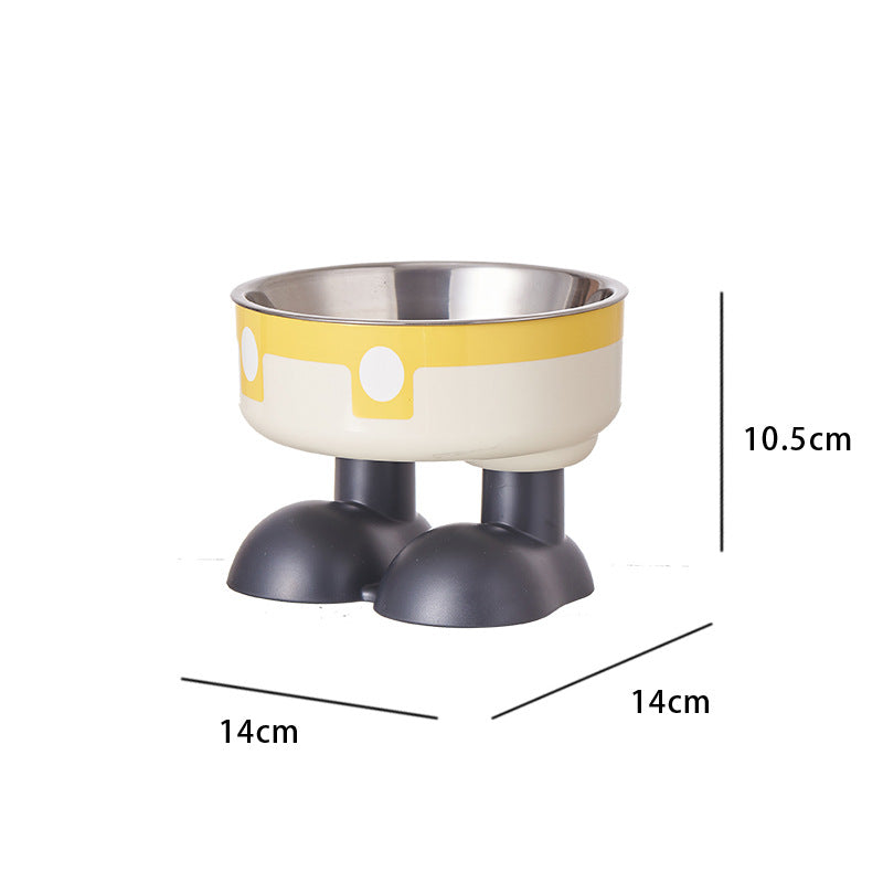 Non-Slip Stainless Steel Elevated Pet Bowl