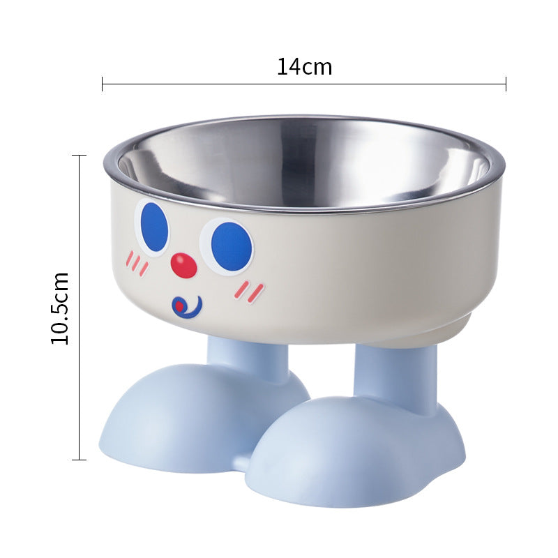 Non-Slip Stainless Steel Elevated Pet Bowl