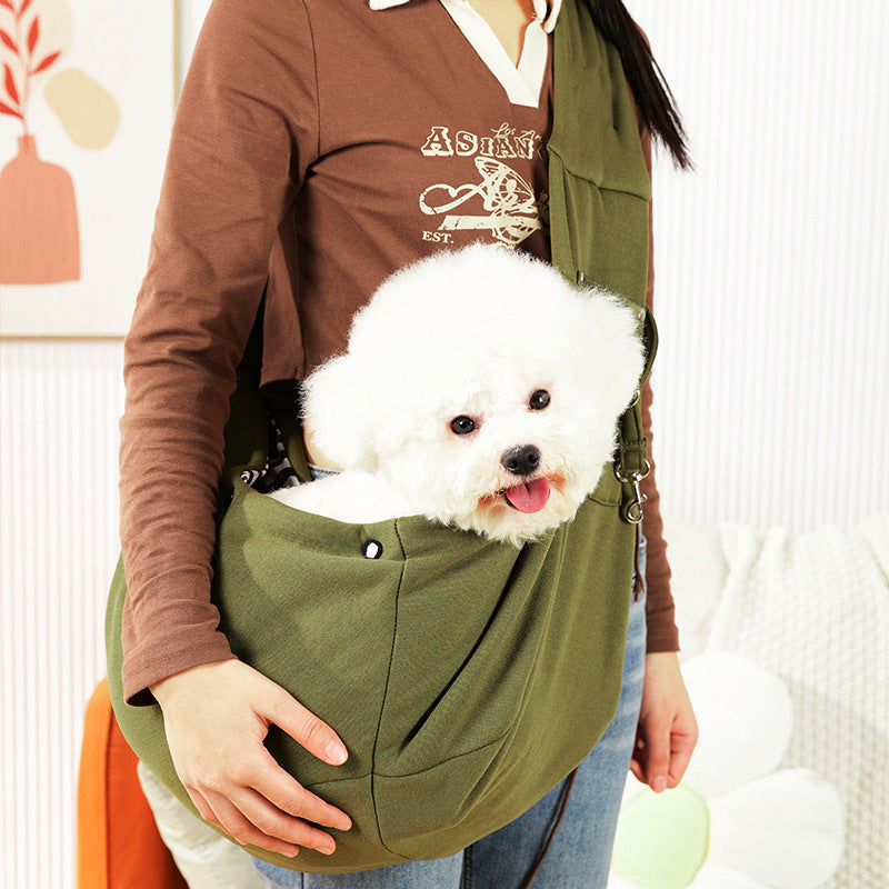Ergonomic Hands-Free Pet Sling Carrier Bag