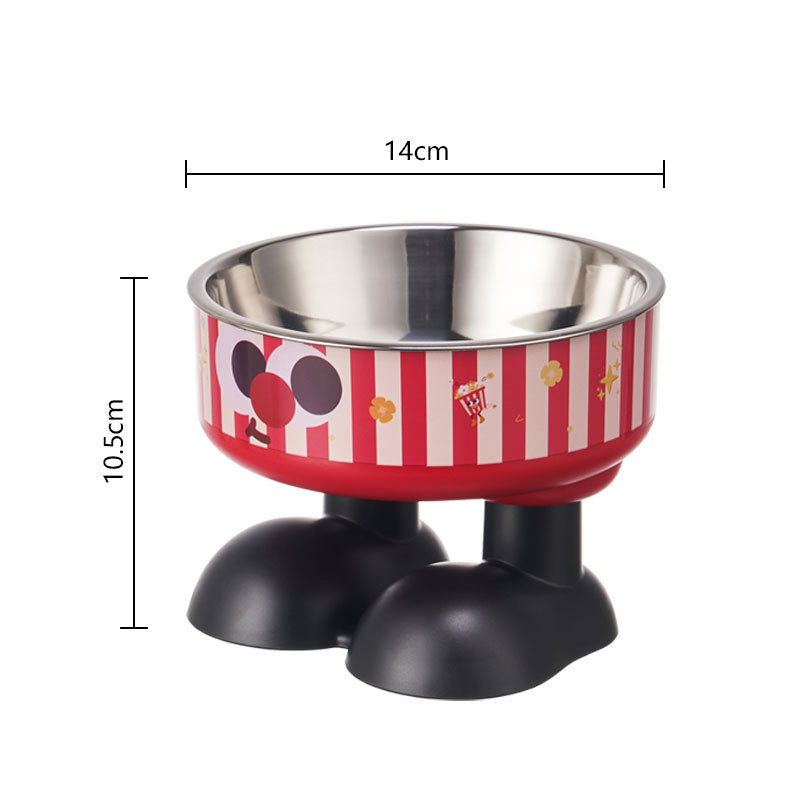 Non-Slip Stainless Steel Elevated Pet Bowl