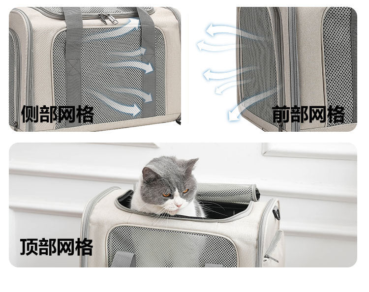 Large Foldable Travel Pet Carrier Cage