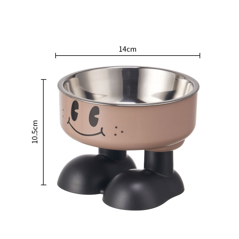 Non-Slip Stainless Steel Elevated Pet Bowl