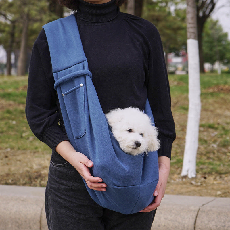Ergonomic Hands-Free Pet Sling Carrier Bag