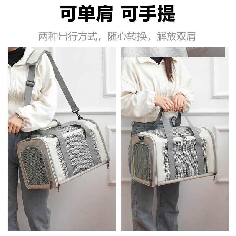 Large Foldable Travel Pet Carrier Cage
