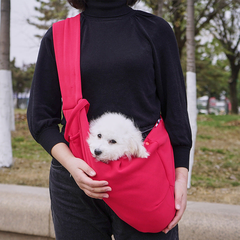 Ergonomic Hands-Free Pet Sling Carrier Bag