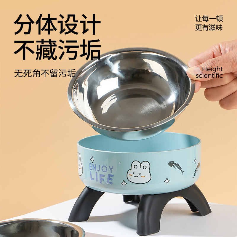 Elevated Ergonomic Cat Food Bowl