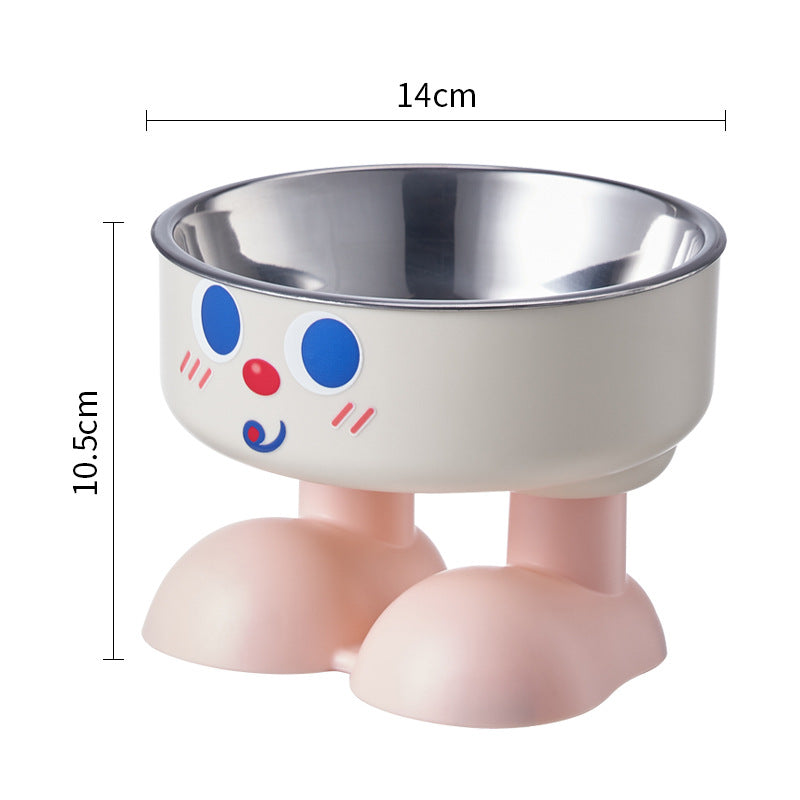 Non-Slip Stainless Steel Elevated Pet Bowl