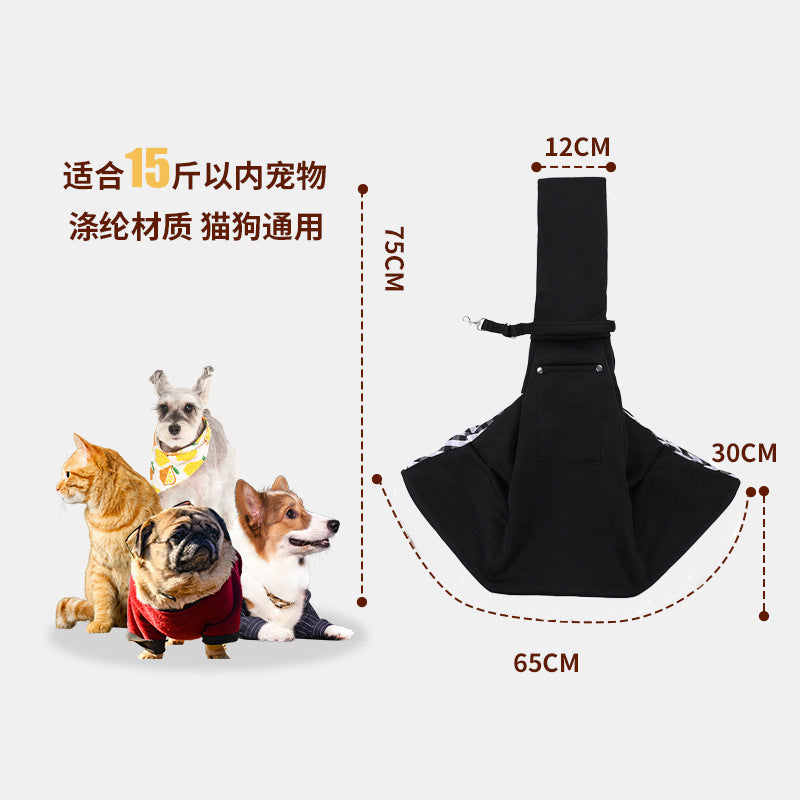 Ergonomic Hands-Free Pet Sling Carrier Bag