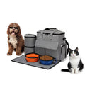 Tragbarer Futter- und Reise-Organizer-Rucksack für Haustiere