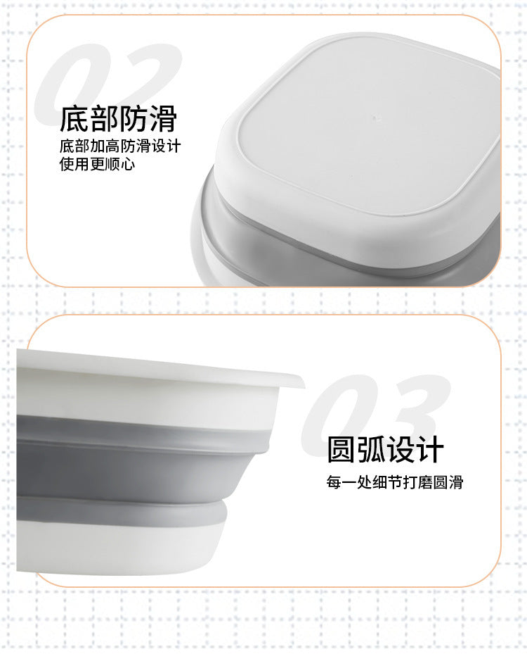 Foldable Silicone Portable Washbasin