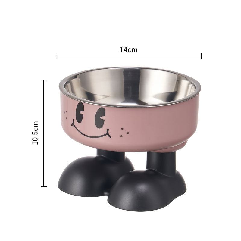 Non-Slip Stainless Steel Elevated Pet Bowl