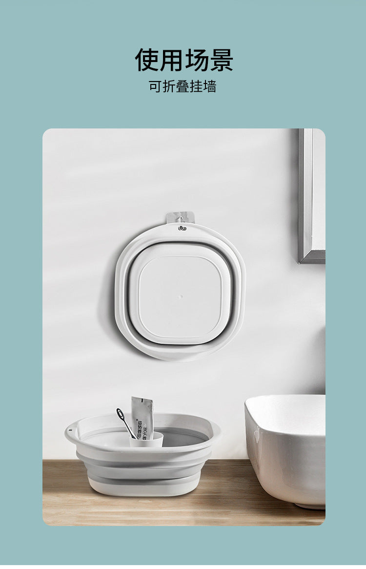 Foldable Silicone Portable Washbasin