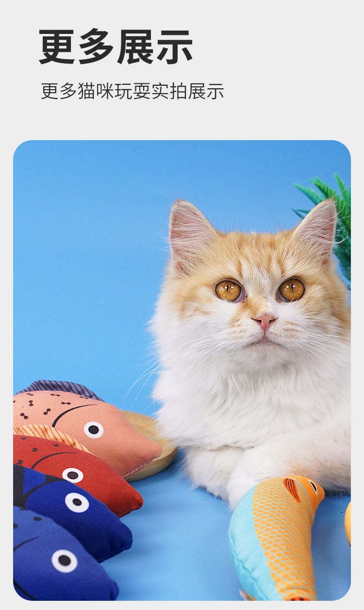 Interaktives zappelndes Fisch-Katzenspielzeug