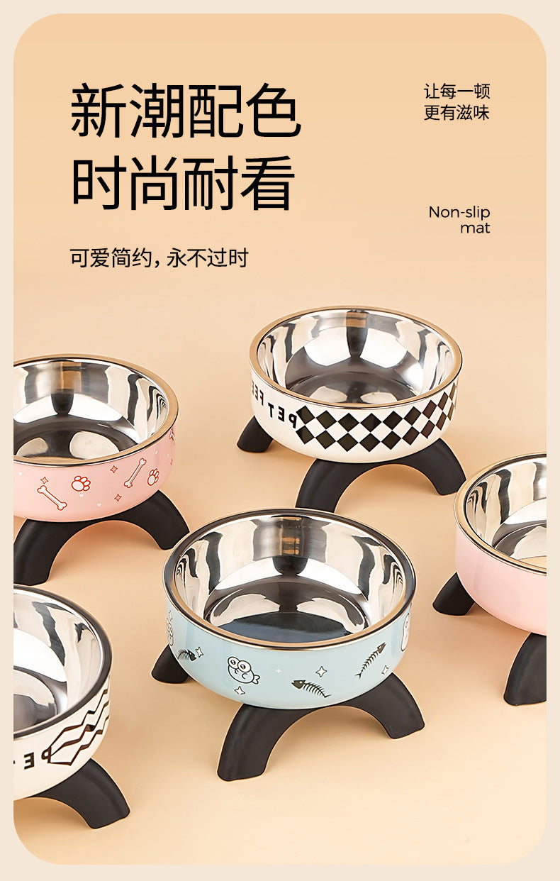 Elevated Ergonomic Cat Food Bowl