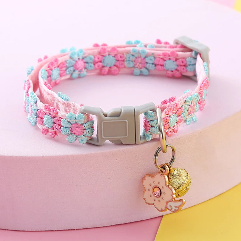 Colorful Safety Pet Collar With Bell
