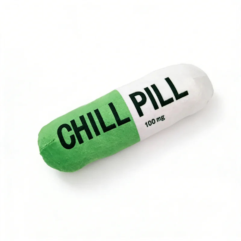 Durable Plush Capsule Chew Toy