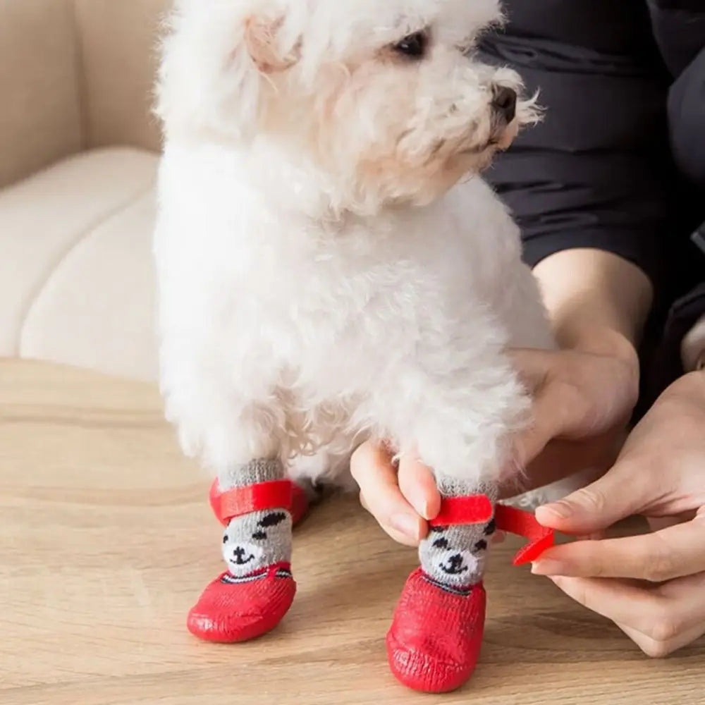 Pet Dog Shoes Socks And Harness For A Small Dog Warm Waterproof Non Slip Boots As Cat Necklace Accessories For Both Cats And Dog