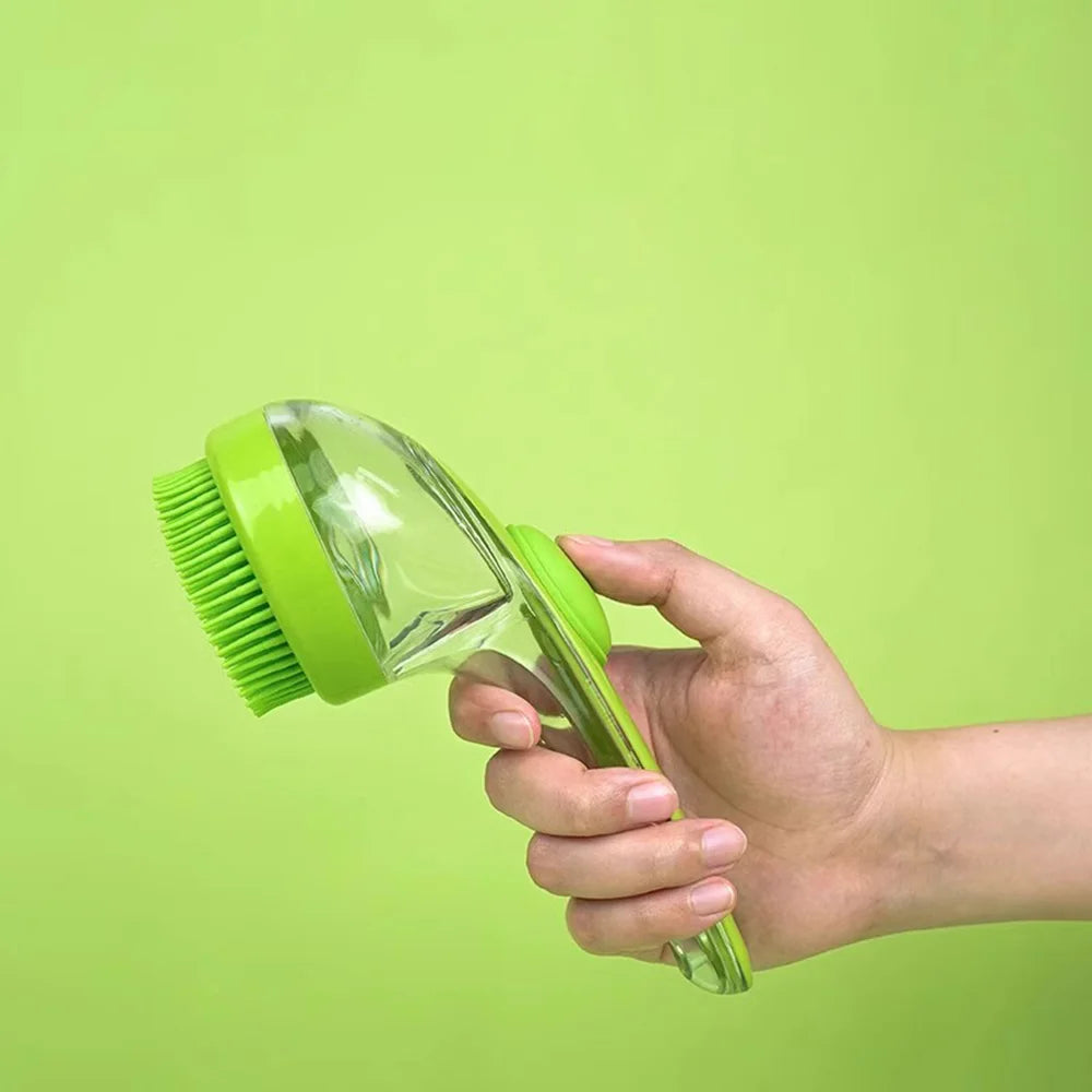 2-in-1 Pet Bath Massage Brush & Grooming Tool